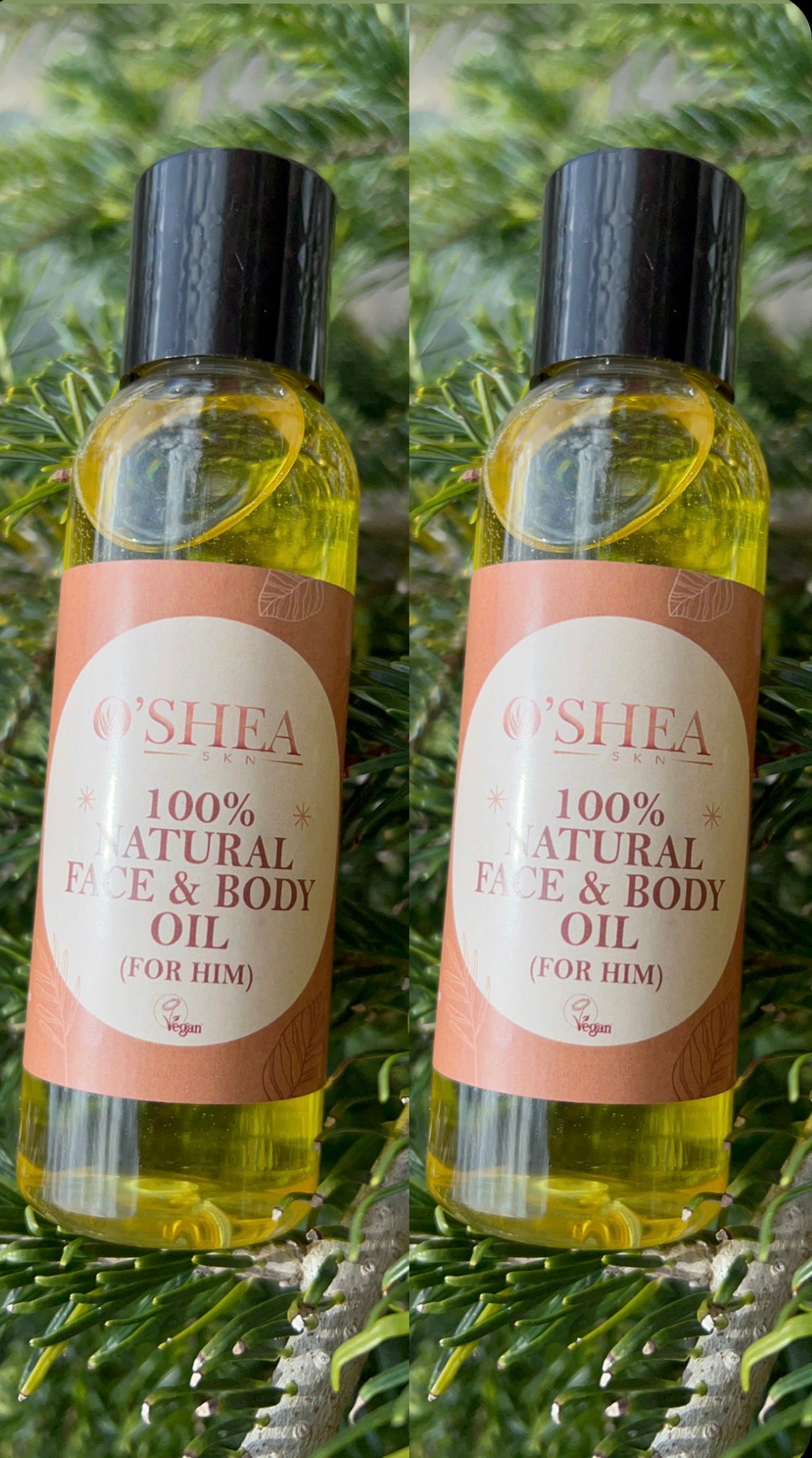His 100% Natural Face & Body Oil X2